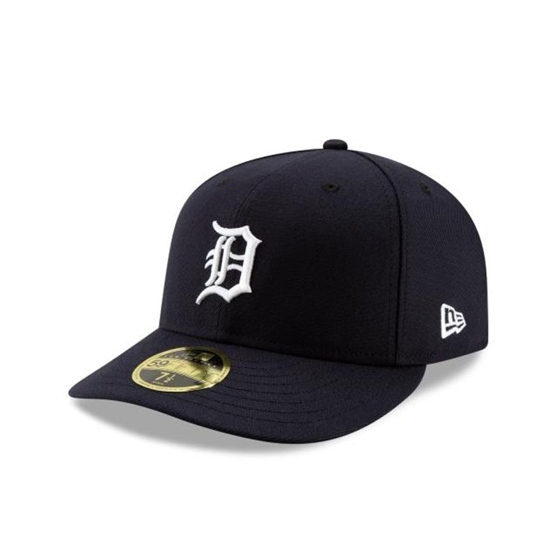 MLB Detroit Tigers 2019 Authentic Collection Low Profile 59Fifty Fitted (SRX8142) - Blue New Era Caps